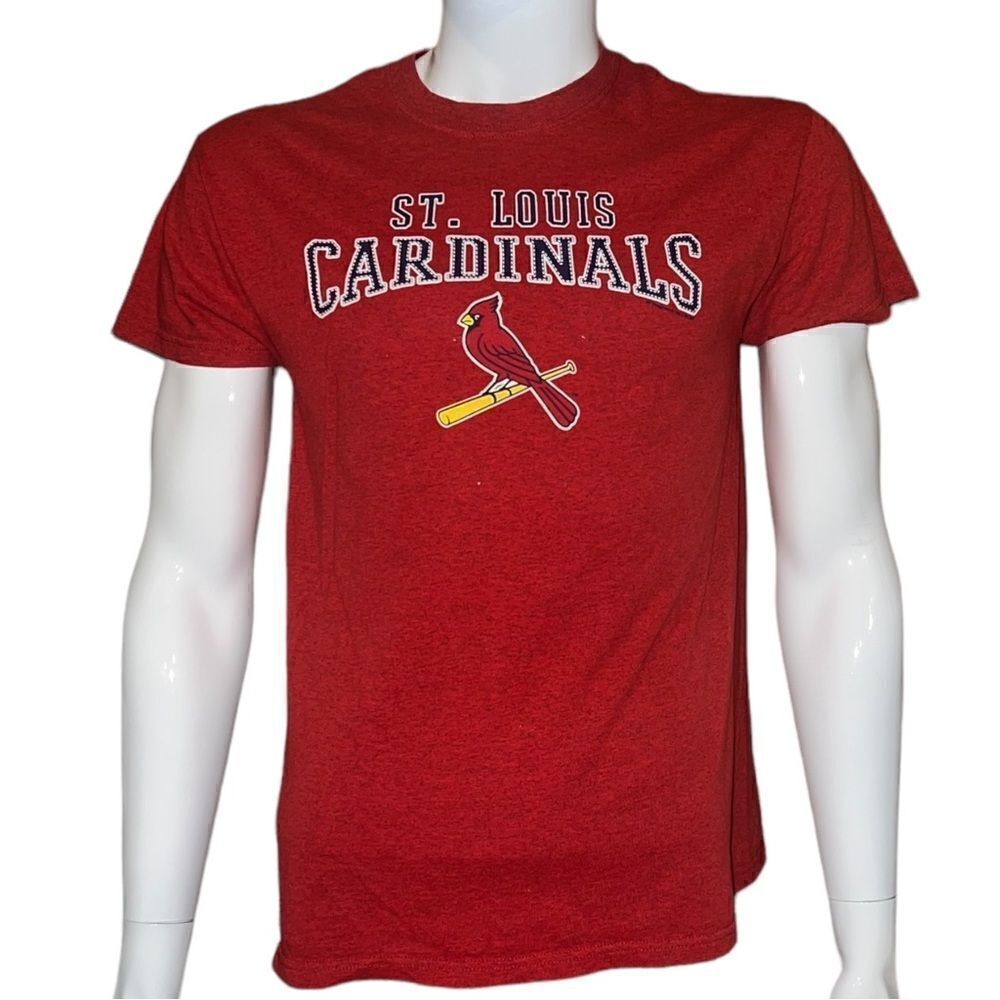 MLB Men's Saint Louis Cardinals T-Shirt Red STL Logo Baseball Medium EUC
